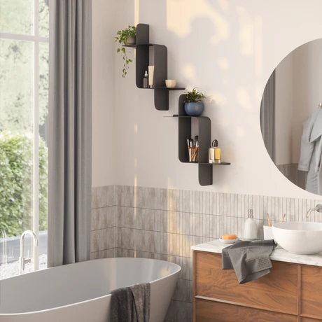 Montage Metal Wall Shelves, Set of 2 3